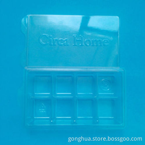 PET Material Chocolate, Dessert, Candle Clear Plastic Packaging Box, Customized Designs are Accepted